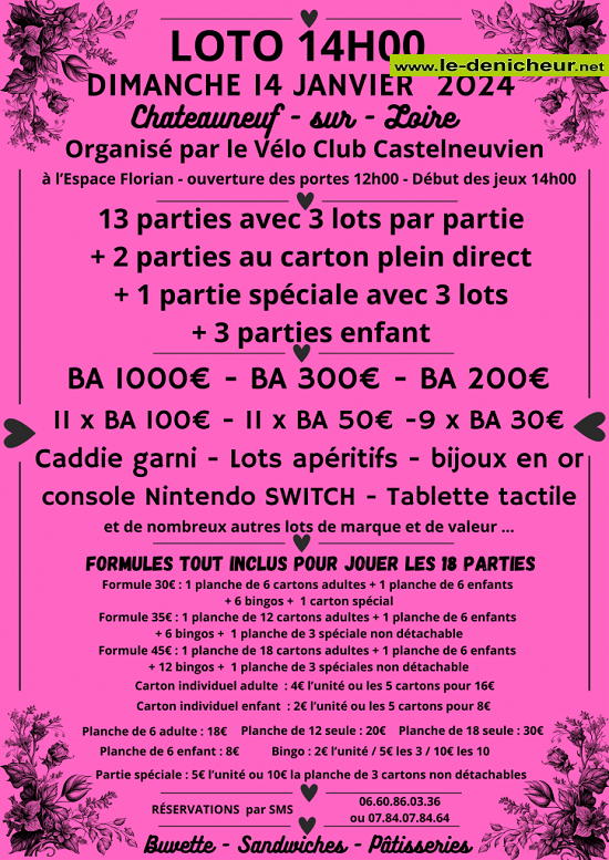 a14 - DIM 14 janvier - CHATEAUNEUF /Loire - Loto du Vélo Club .° 000_4517