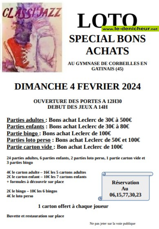 b04 - DIM 04 février - CORBEILLES en Gatinais - Loto spécial bons d'achats ° 000_4518