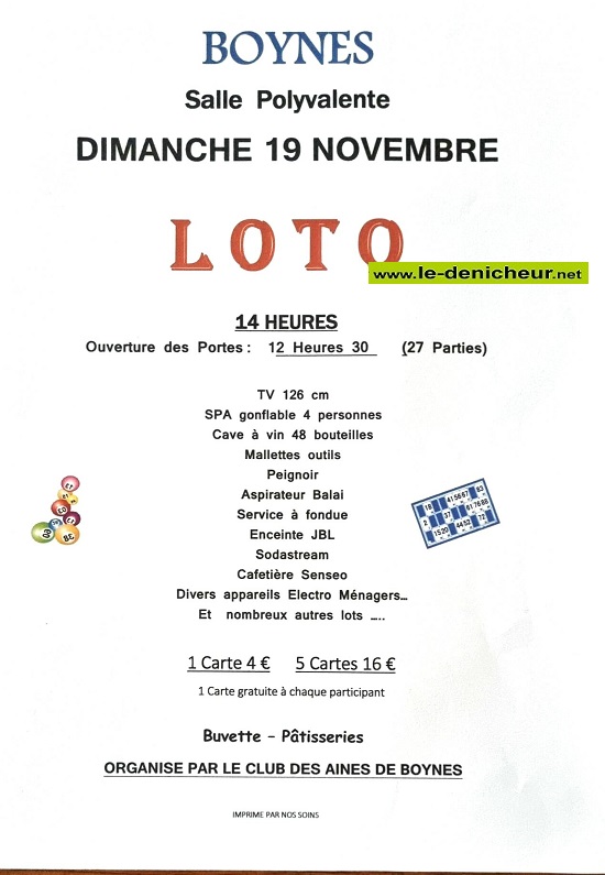 w19 - DIM 19 novembre - BOYNES - Loto du Club des Aînés 000_4523
