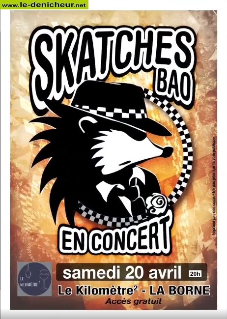 d20 - SAM 20 avril - LA BORNE - Skatches Bao en concert 000_479
