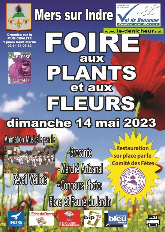 q14 - DIM 14 mai - MERS /Indre - Brocante / Foire aux plants et aux fleurs 000_511