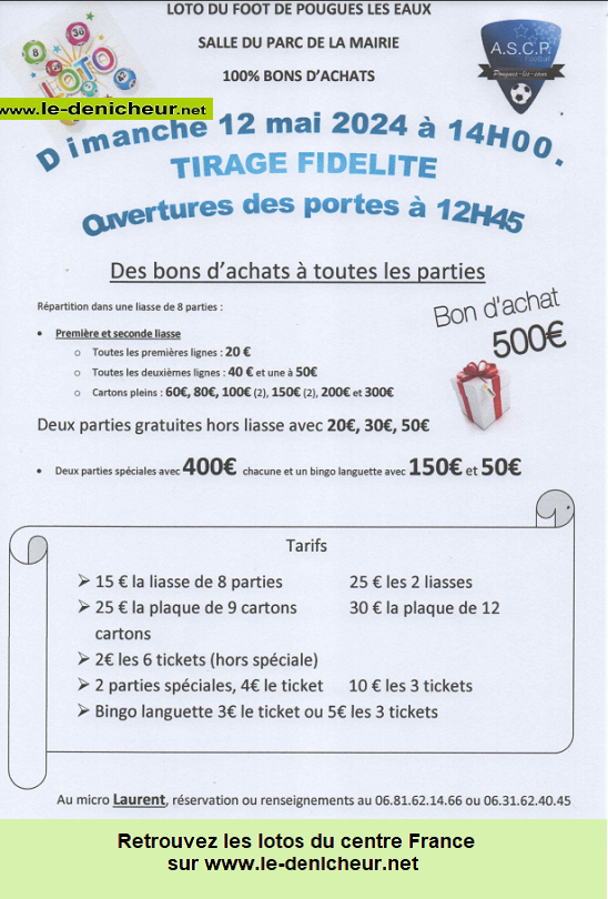 e12 - DIM 12 mai - POUGUES LES EAUX - Loto du Foot * 000_5828