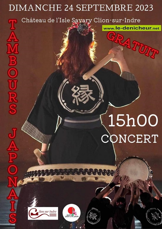 u24 - DIM 24 septembre - CLION /Indre - Tambours Japonais [concert] 000_815