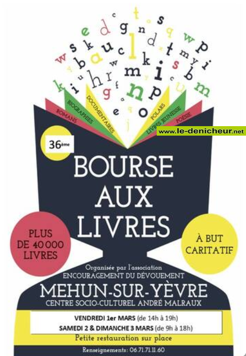 c02 - SAM 02 mars - MEHUN /Yèvre - Bourse aux livres . 000_br12