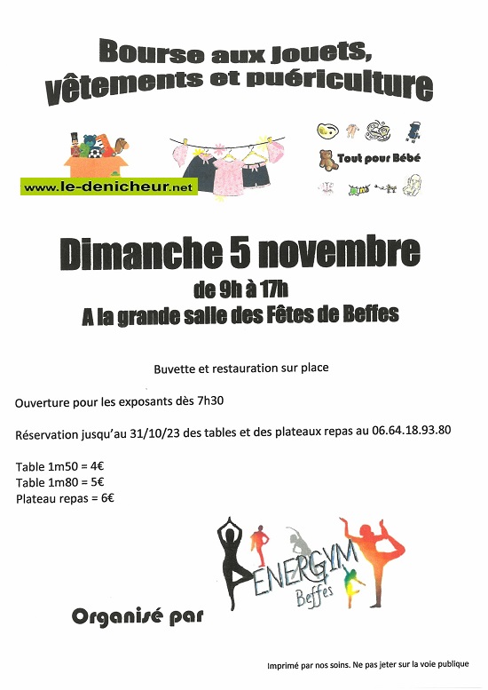 w05 - DIM 05 novembre - BEFFES - Bourse aux jouets, vêtements, puériculture 000_br18