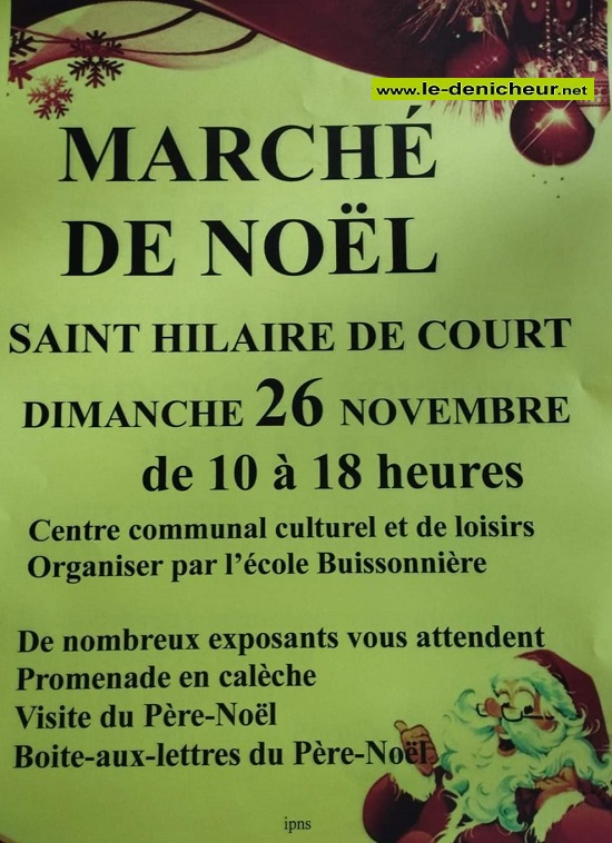 w26 - DIM 26 novembre - ST-HILAIRE DE COURT - Marché de Noël  000_mn14