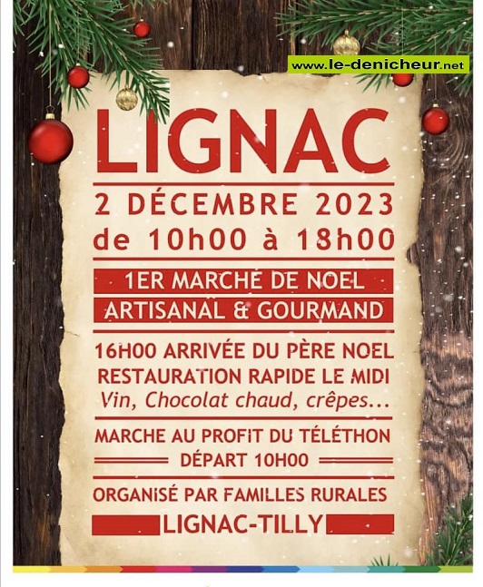 x02 - SAM 02 décembre - LIGNAC - Marché de Noël  000_mn19