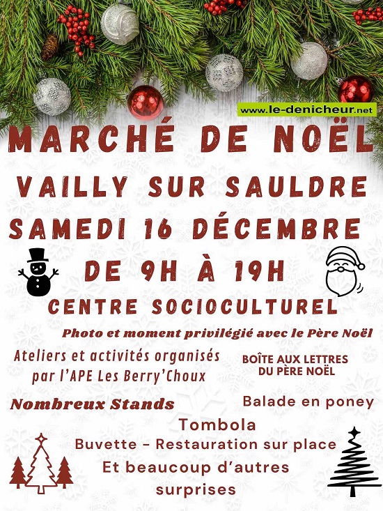 x16 - SAM 16 décembre - VAILLY /Sauldre - Marché de Noël  000_mn59