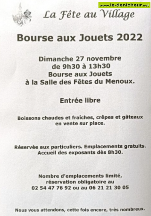 k27 - DIM 27 novembre - LE MENOUX - Bourse aux jouets 0013068