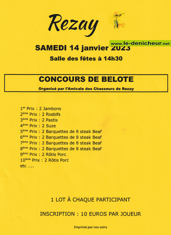 m14 - SAM 14 janvier - REZAY - Concours de belote _ 0013142