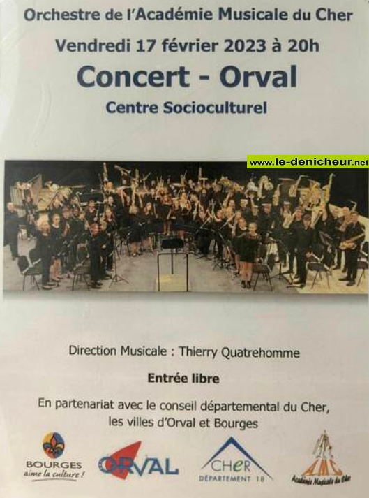 n17 - VEN 17 février - ORVAL - Concert de l'Orchestre de l'Académie Musicale du Cher 0013200