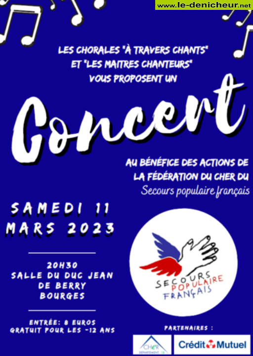 o11 - SAM 11 mars - BOURGES - Concert de chorales  0013239