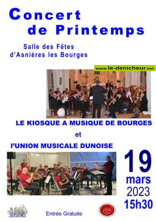 o19 - DIM 19 mars - ASNIERES les Bourges - Concert de Printemps 0013268