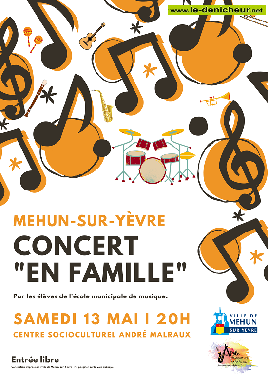q13 - SAM 13 mai - MEHUN /Yèvre - Concert "en famille" 0013411