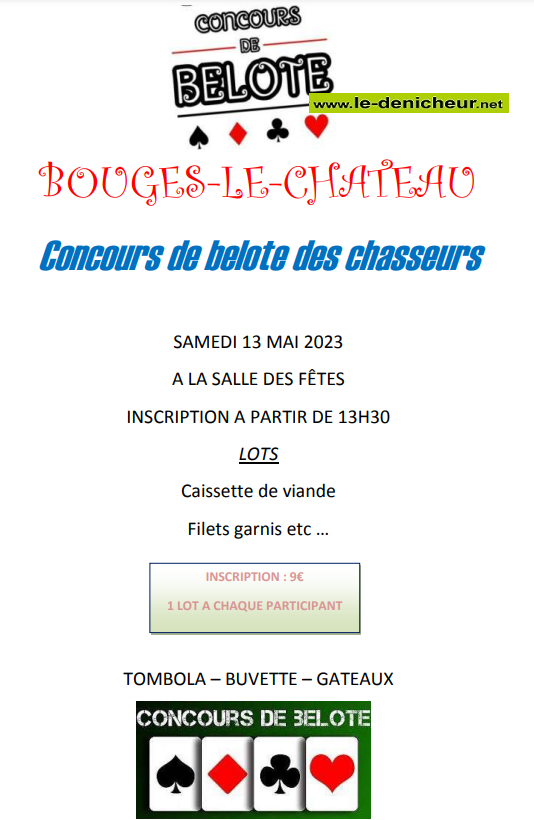 q13 - SAM 13 mai - BOUGES LE CHÂTEAU - Concours de belote_ 0013422