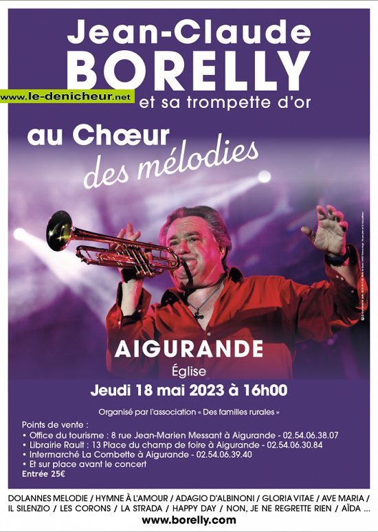 q18 - JEU 18 mai - AIGURANDE - Jean-Claude Borelly en concert . 0013427