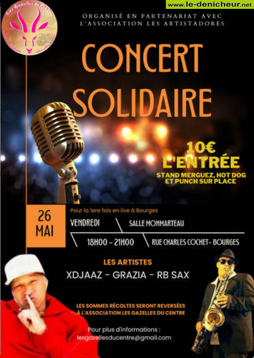 q26 - VEN 26 mai - BOURGES - Concert solidaire  0013442