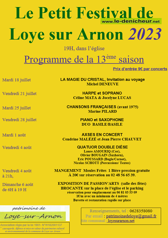 s21 - VEN 21 juillet - LOYE /Arnon - Le Petit Festival de Loye 0013477