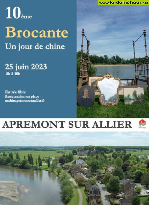 r25 - DIM 25 juin - APREMONT /Allier - Brocante "Un jour de chine" 0013509