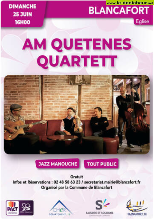 r25 - DIM 25 juin - BLANCAFORT - Am ketenes Quartet [Jazz manouche] 0013531