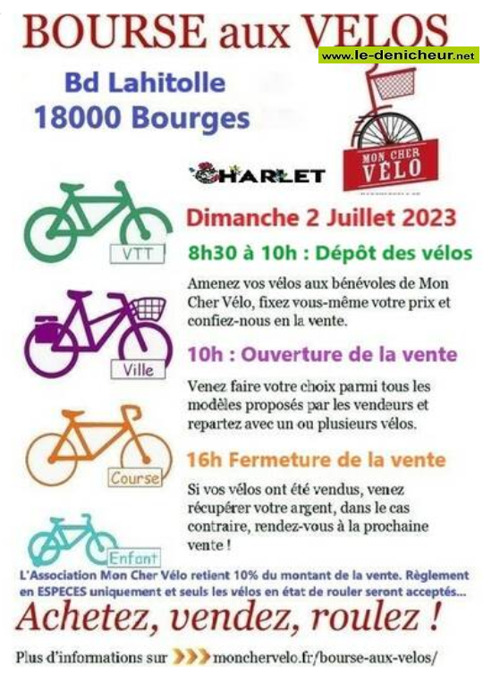 s02 - DIM 02 juillet - BOURGES - Bourse aux vélos  0013559