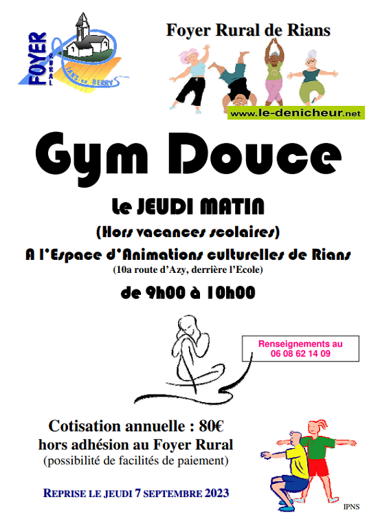 2023/2024 - RIANS - Cours de Gym douce + 0013668