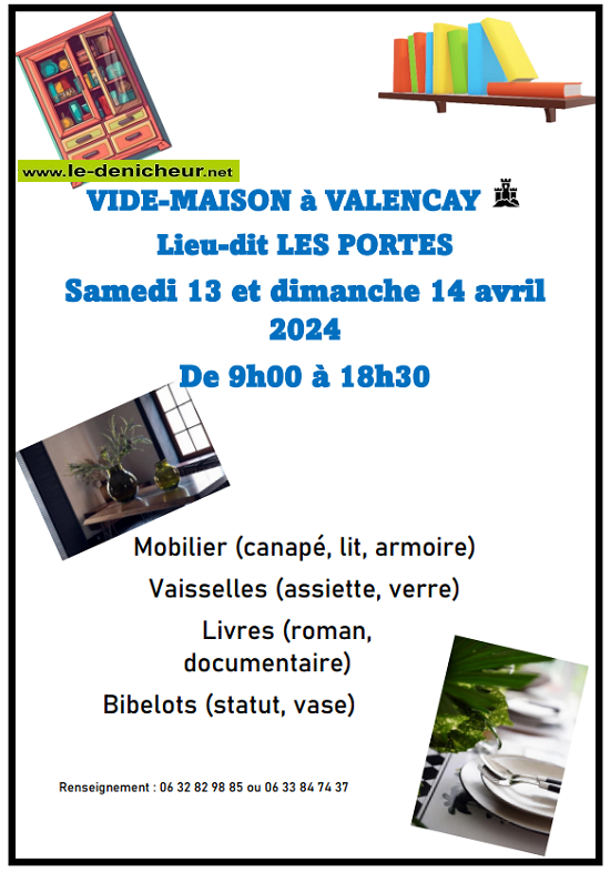 d14 - DIM 14 avril - VALENCAY - Vide maison _ 00138