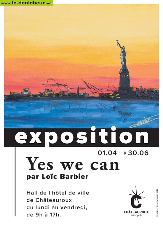 f30 - Jusqu'au 30 juin - CHATEAUROUX - Exposition "Yes We Can" 0013916