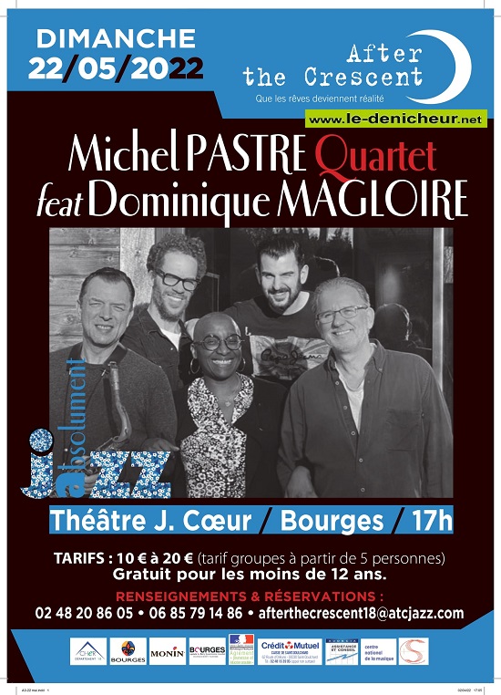 e22 - DIM 22 mai - BOURGES - Michel Pastre Quartet feat Dominique Magloire Quartet 0014102