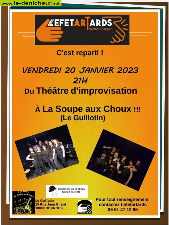 m20 - VEN 20 janvier - BOURGES - Théâtre d'improvisation _ 0015080