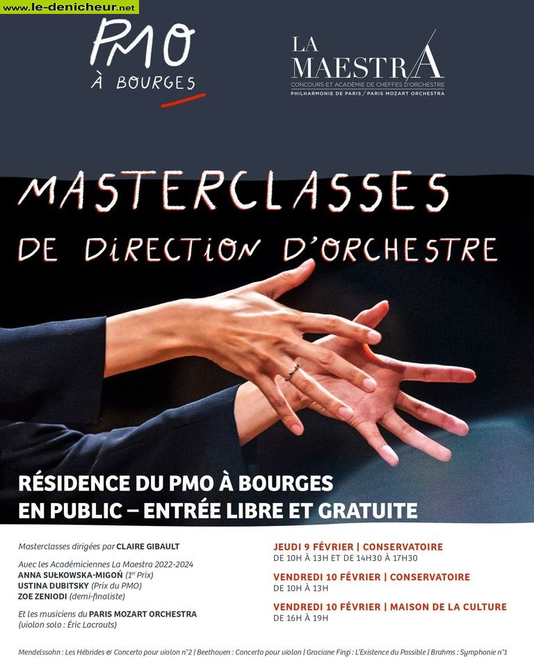 n10 - VEN 10 février - BOURGES - Master classes de direction d’orchestre 0015130