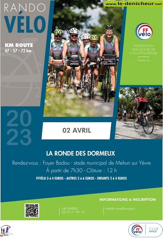 p02 - DIM 02 avril - MEHUN /Yèvre - La Ronde des Dormeux [Rando vélo] 0015289