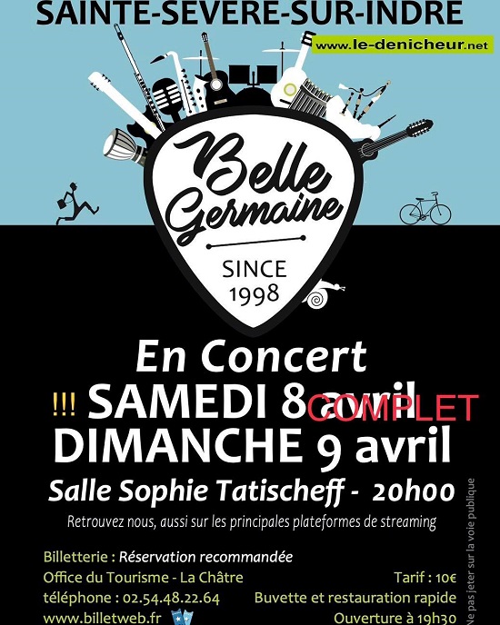 p09 - DIM 09 avril - STE-SEVERE - Belle Germaine en concert  0015300