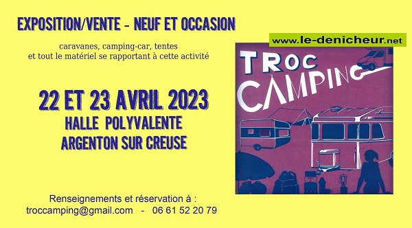 p22 - SAM 22 avril - ARGENTON /Creuse - Troc camping  0015335