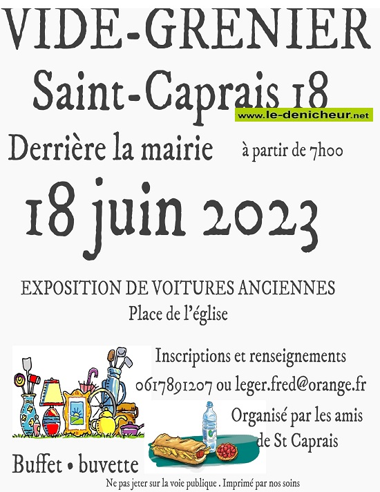 r18 - DIM 18 juin - ST-CAPRAIS - Vide greniers 0015381