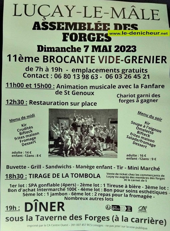 q07 - DIM 07 mai - LUCAY LE MÂLE - Brocante de l'Assemblée des forges  0015406