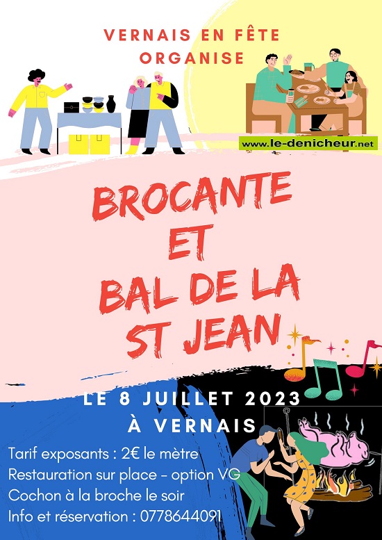 s08 - SAM 08 juillet - VERNAIS - Brocante de Vernais en fête . 0015454