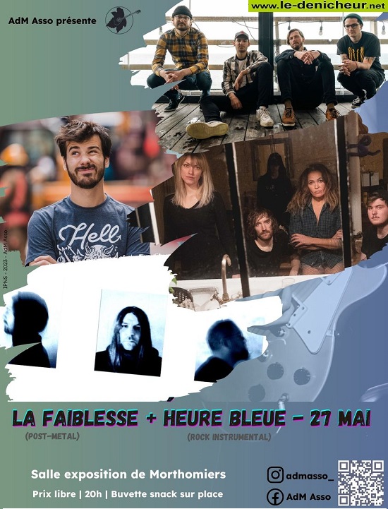 q27 - SAM 27 mai - MORTHOMIERS - La Faiblesse + Heure Bleue [Concert] 0015461
