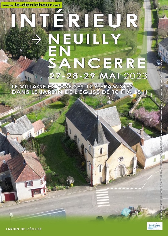 q27 - Du 27 au 29 mai - NEUILLY en Sancerre - Intérieur "Le village expose ses céramistes" 0015465