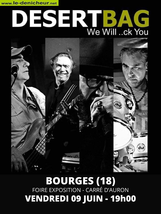 r09 - VEN 09 juin - BOURGES - Désert Bag en concert  0015519
