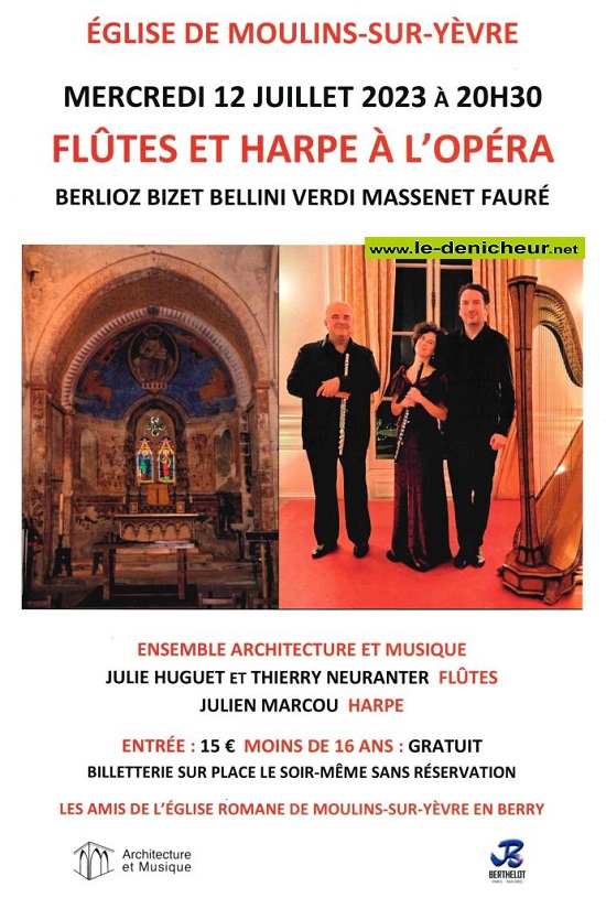 s12 - MER 12 juillet - MOULINS /Yèvre - Concert à l'église  0015629