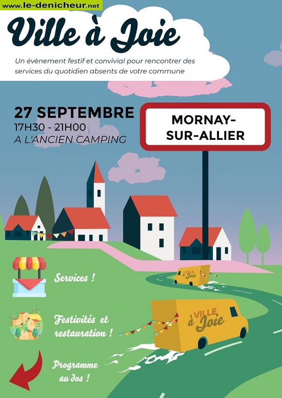u27 - MER 27 septembre - MORNAY /Allier - Ville à Joie 0015735
