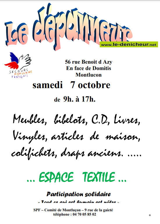 v07 - SAM 07 octobre - MONTLUCON - Vente du Secours Populaire  001_0351