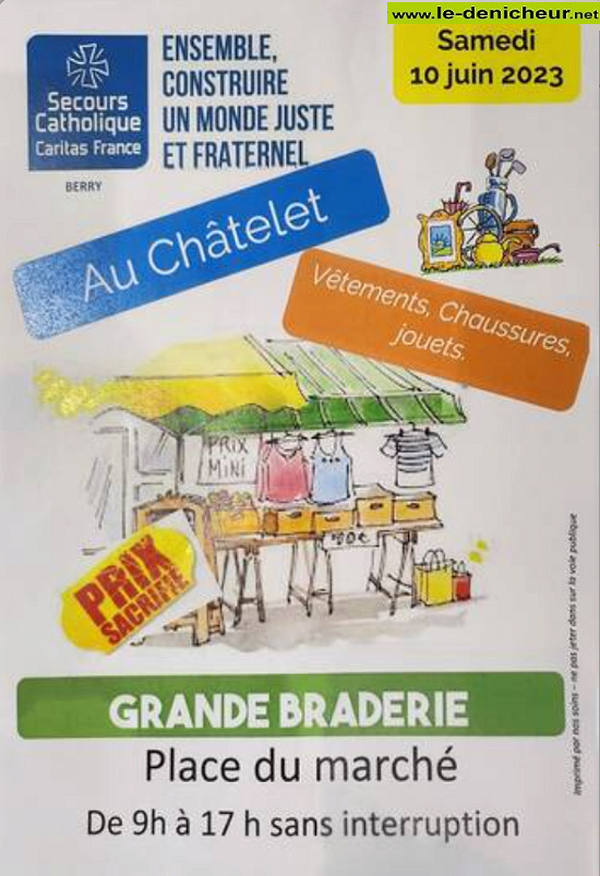 r10 - SAM 10 juin - LE CHATELET - Braderie du Secours Catholique  001_370