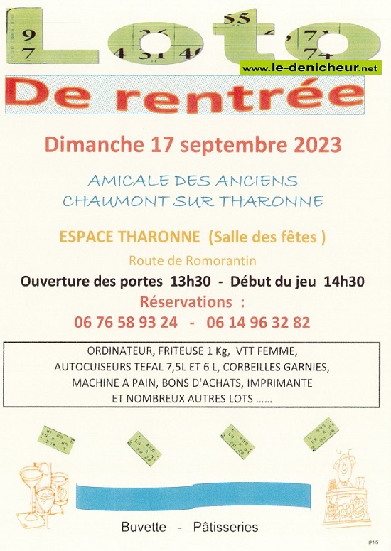 u17 - DIM 17 septembre - CHAUMONT /Tharonne - Loto de l'Amicale des Anciens °  001_4164
