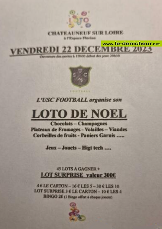 x22 - VEN 22 décembre - CHATEAUNEUF /Loire - Loto de l'USC Football ° 001_4541