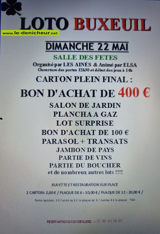 e22 - DIM 22 mai - BUXEUIL - Loto des Ainés  001_8624