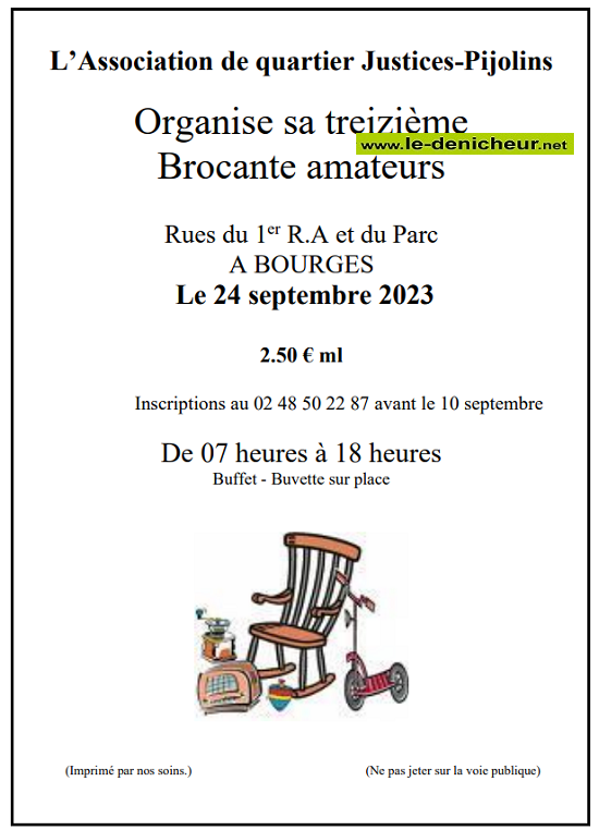 u24 - DIM 24 Septembre - BOURGES - Brocante Quarier Justices-Pijolins 001_br19
