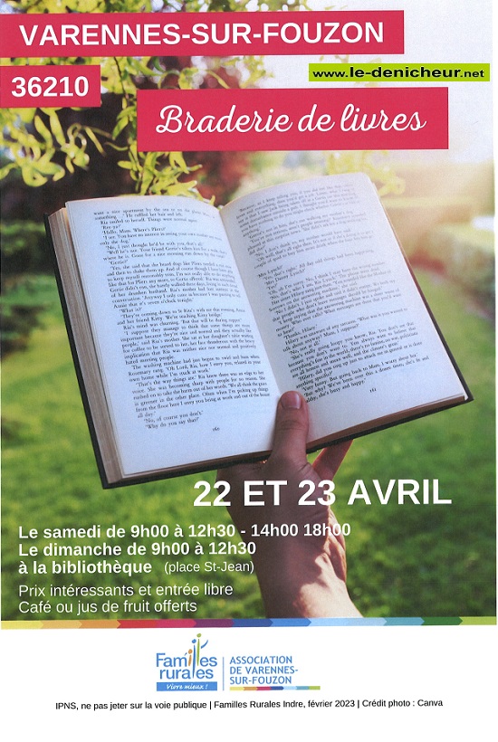 p22 - SAM 22 avril - VARENNES /Fouzon - Braderie de livres  001_br38