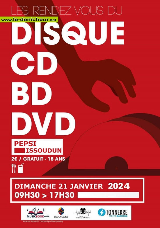 a21 - DIM 21 janvier - ISSOUDUN - Rendez-vous Disque, CD, BD, DVD. 001_br93